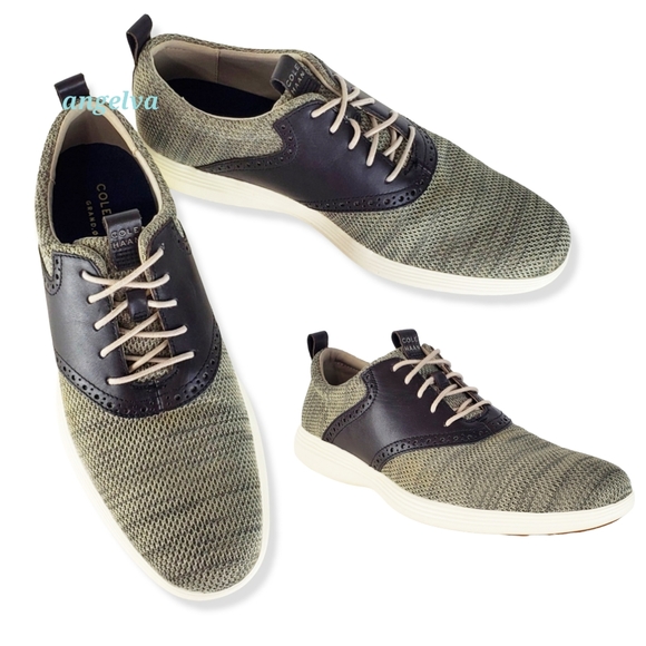 Cole Haan Shoes | New Cole Haan Grand Tour Knit Oxford Shoes Hawthorn Dark Roast Casual Career | Color: Brown/Gray | Size: 10.5 | Angelva1304's Closet